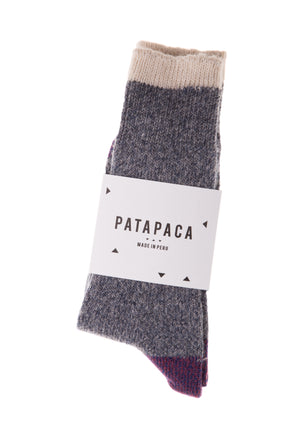 Pata Paca Melange Socks Grey